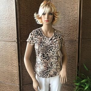 Animal print top